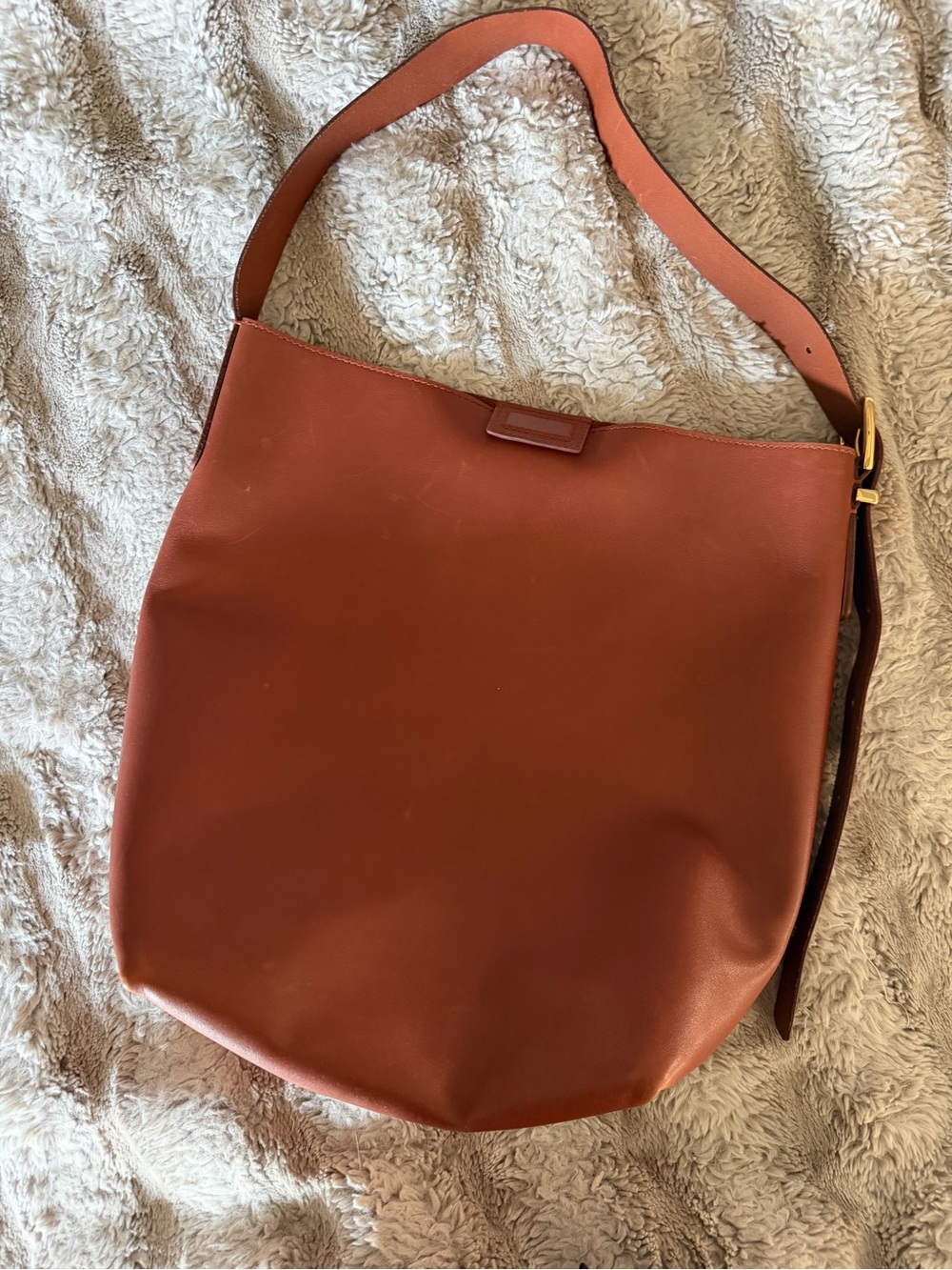 Rust Leather Shoulder Bag - Picture 4 of 5